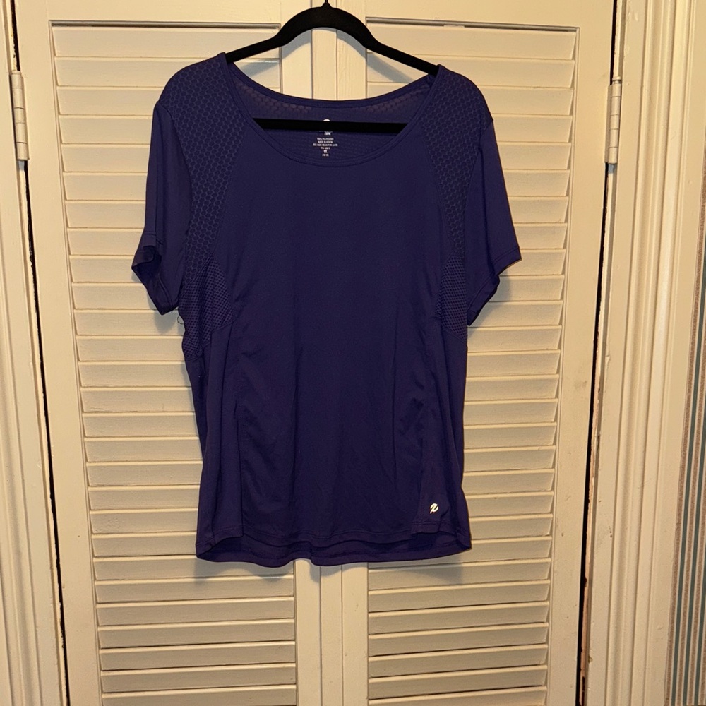 Energy Zone Women's Short Sleeve Top - Deep Purple